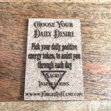 Laser Engraved Tokens Daily Desire Tokens set 1