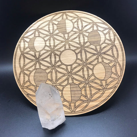 Crystal reading grid |Tree of life in Flower of life