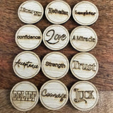 Laser Engraved Tokens Daily Desire Tokens set 1