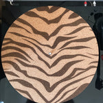 Cork Turntable Slip Mat  | Tiger Print