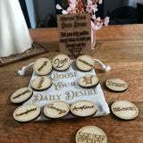 Laser Engraved Tokens Daily Desire Tokens set 1