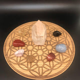 Crystal reading grid |Tree of life in Flower of life v2