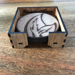 Elements cork coaster set
