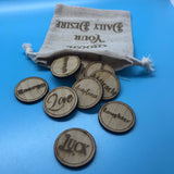 Laser engraved  Daily Desire Tokens  Gift set 2