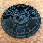 Magic circle acrylic coaster
