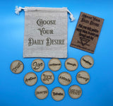 Laser Engraved Tokens Daily Desire Tokens set 1