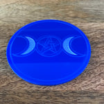 Pentagram & Tree of Life moon phase coaster