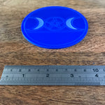 Pentagram & Tree of Life moon phase coaster