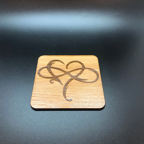 Infinite love coaster. Can be personalised