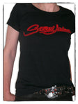Steevi Jaimz Border logo Ladies T Shirt
