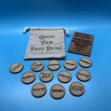 Laser engraved  Daily Desire Tokens  Gift set 2