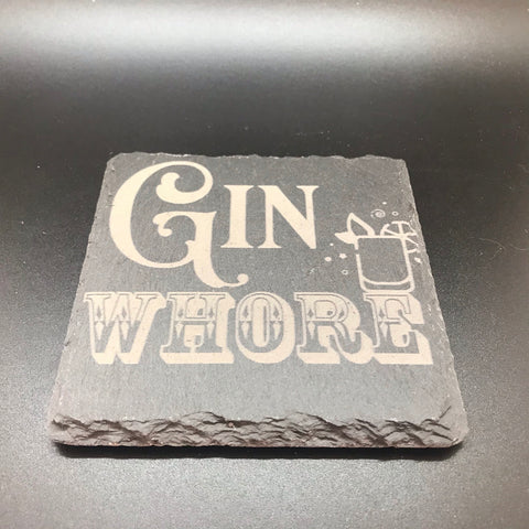 Gin Whore coaster