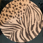 Cork Turntable Slip Mat  | Animal Print