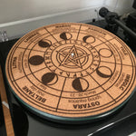Cork Turntable slip mat | Wheel of the year