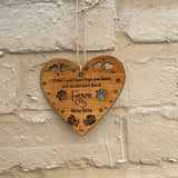 Personalised, Laser Etched,  Cat Memorial,  Wooden Heart, hanging decoration, Sign