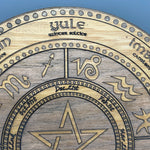 Wheel of the year 8 pagan festivals pentagram