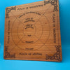 Rune casting board and 24 Elder Futhark rune set
