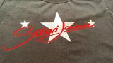 Steevi Jaimz Silver Star logo Mens T Shirt BLACK