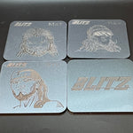 Blitz - Metallic 4 x Coaster Set