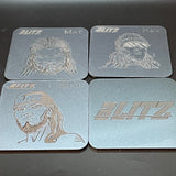 Blitz - Metallic 4 x Coaster Set