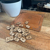 Rune casting board and 24 Elder Futhark rune set