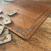 Rune casting board and 24 Elder Futhark rune set