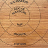 Rune casting board and 24 Elder Futhark rune set