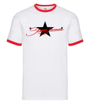 Steevi Jaimz Black Star logo Mens T Shirt WHITE